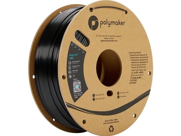 Poly Filament Polymaker PolyLite ABS 1,75mm 1kg - Black}