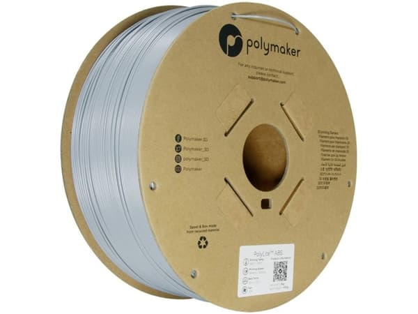 Polymaker PE01024 Filament ABS-plast Varmebestandig, slagfast, lugtsvag 1.75 mm 3000 g Grå PolyLite™ 1 stk