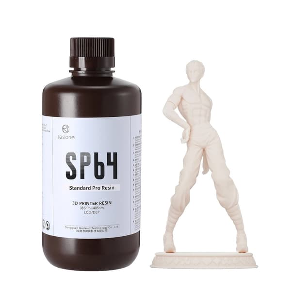 3D-printerharp, mat finish, skarpe detaljer,SP64-Fersken-1000G