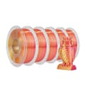Miniatyrbillede 1 af 2: SUNLU PLA+ Silk Rainbow 3D Filament, 1KG Vægt, 1,75mm Diameter,5 stk. silke BK GD