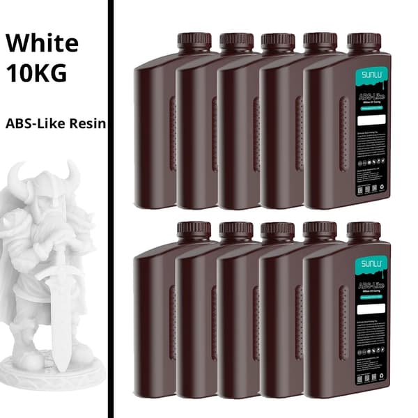 ABS-liknande fotopolymerharpiks, 10KG vit, låg lukt,10KG Vit