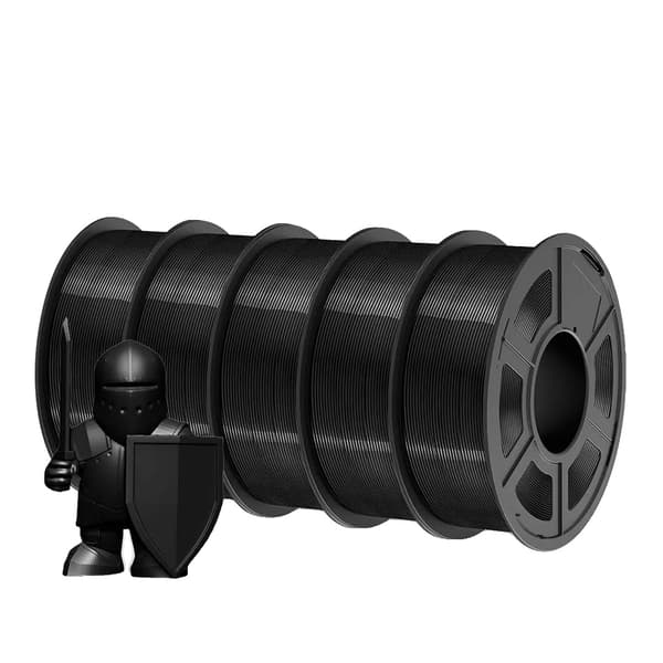 3D-skrivare PETG-filament, 1,1 kg per rulle, 1,75 mm diameter,PETG Grå 5 Rulle