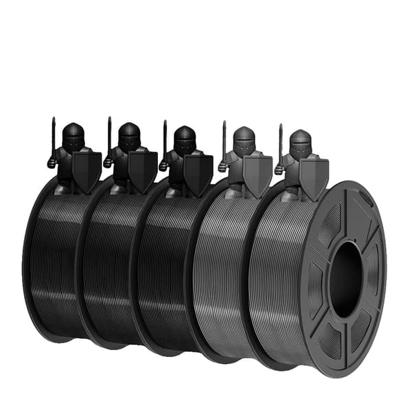 3D-skrivare PETG-filament, 1,1 kg per rulle, 1,75 mm diameter,PETG Grå 5 Rulle