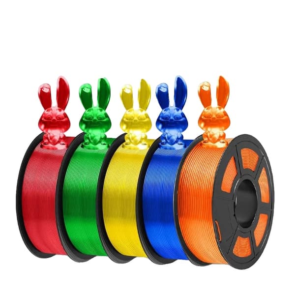 3D-skrivare PETG-filament, 1,1 kg per rulle, 1,75 mm diameter,PETG Grå 5 Rulle