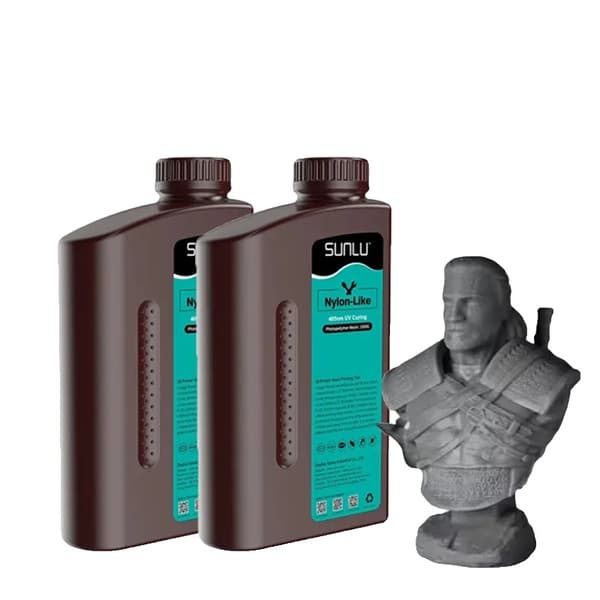 SUNLU 3D-printerharpiks, nylonlignende, 1000g volumen,Hårdhed Hvid