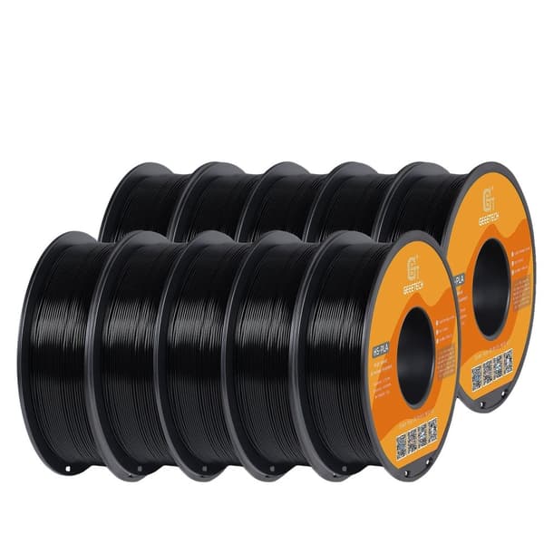 10Kg HS-PLA filament, 1,75mm diameter, højhastighedsprintning,Rød Sort