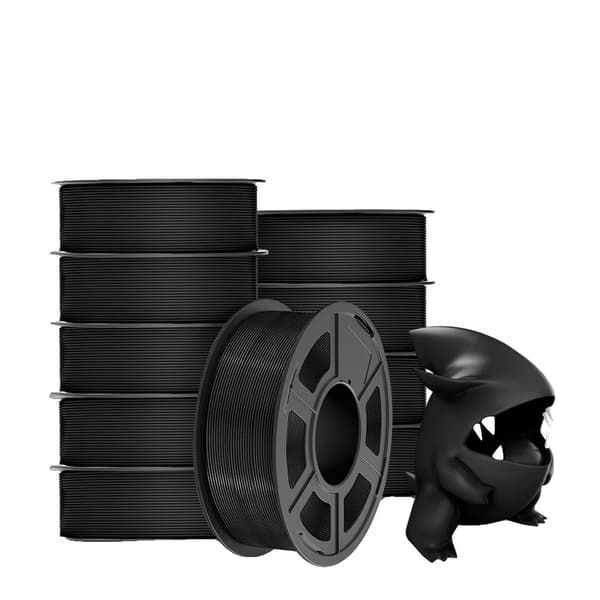 3D-printer filament, forskellige materialer tilgængelige, høj temperaturmodstand,PETG Sort 11KG PLA MT Black 11KG