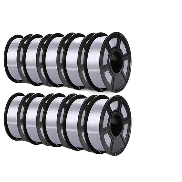 3D-tulostuslanka, korkea kestävyys, kiiltävä silkki-tekstuuri,MUSTA SILKKI 10 kpl Silver SILK 10pcs