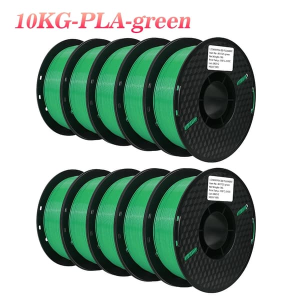 10KG PLA Filament, 1,75mm Diameter, Miljøvenligt Materiale,10 KG PLA Rød