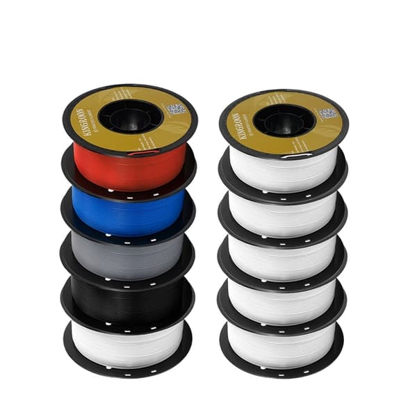 3D-skrivarfilament, 1,75 mm diameter, finns i 5 kg och 10 kg,10KG Vit PETG