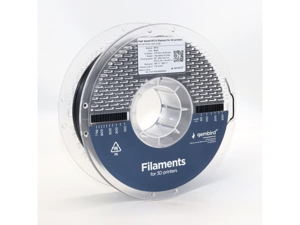 Gembird - Svart - 1 kg - svart - fargeboks - PETG-filament (3D)