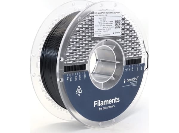 Gembird - Svart - 1 kg - svart - fargeboks - PETG-filament (3D)
