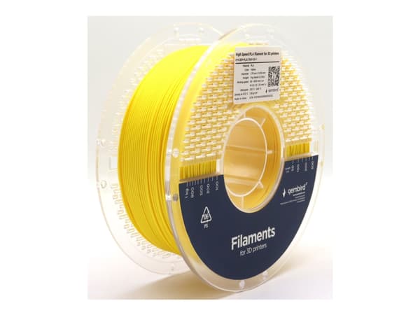 Gembird - Gul - 1 kg - 330 m - gul - färglåda - PLA-fiber (3D)