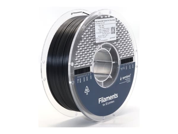 Gembird - Svart - 1 kg - 400 m - svart - fargeboks - ABS-filament (3D)