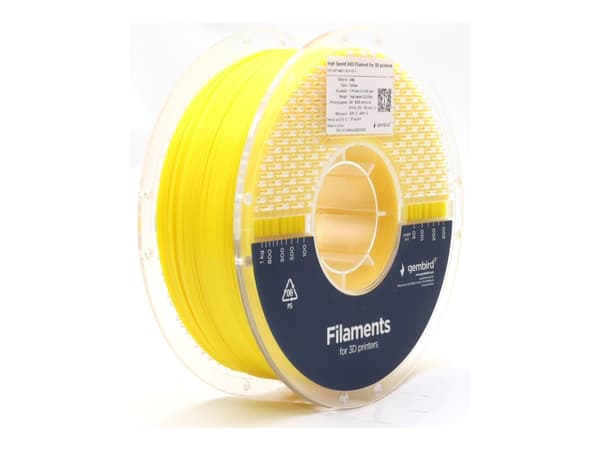 Gembird - Gul - 1 kg - 400 m - gul - fargeboks - ABS-filament (3D)