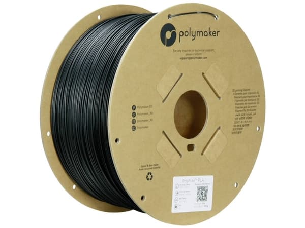 TOUGH PLA 1,75mm BLACK 3kg POLYMAKER POLYMAX 3D FILAMENT (PA06024)