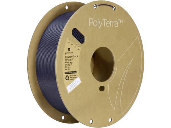 Polymaker PA04032 Tavallinen Filamentti PLA-muovia pienemmällä synteettisellä sisällöllä, matto 1,75 mm 1000 g Army Purple PolyTerra™ 1 kpl