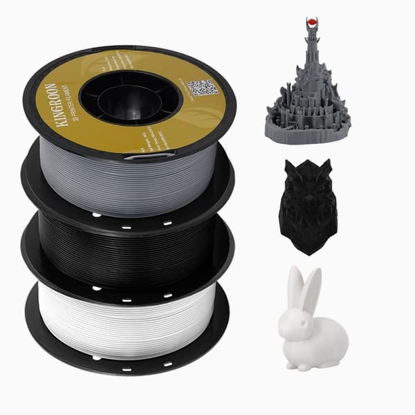3D-printer filament, PLA-material, 1 kg, 1,75 mm diameter,5KG MIX