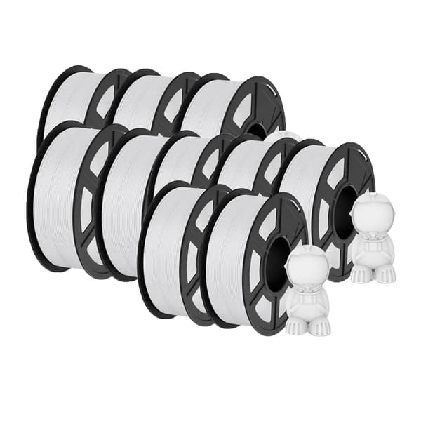 PLA Matte 3D-printer filament, 1,1 kg vægt, glat printning,10WT