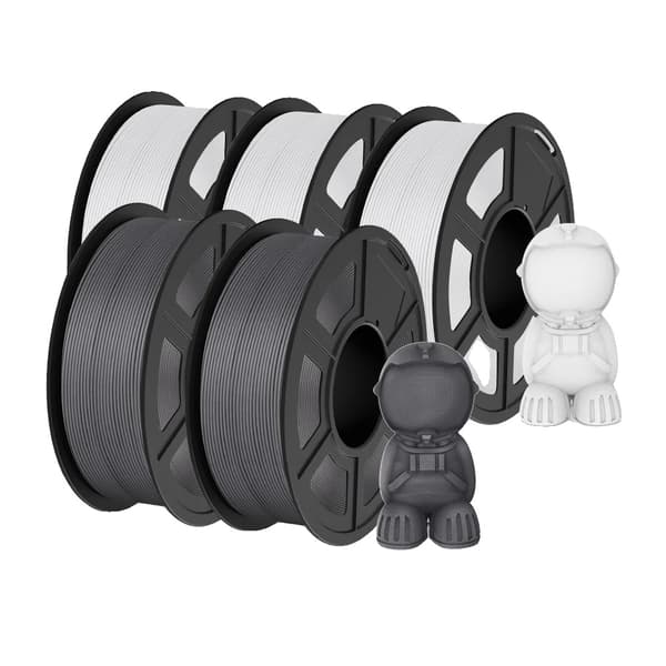 PLA Matte 3D-printer filament, 1,1 kg vægt, glat printning,10WT