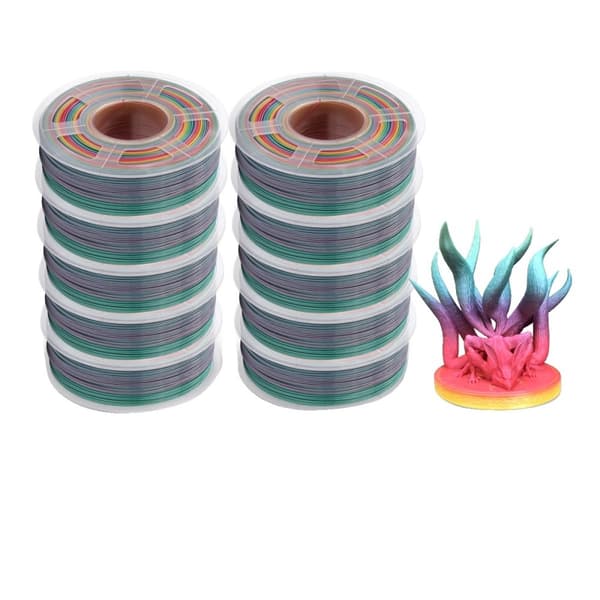 3D-tulostimen filamentti, ympäristöystävällinen PLA, korkea lujuus,10KG PLA Sateenkaari01