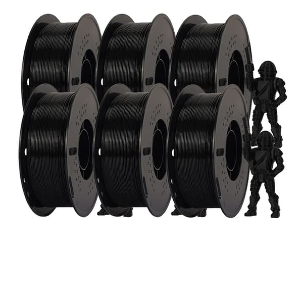 Musta HS-PETG filamentti, eri painovaihtoehtoja, korkea mittatarkkuus,HS-PETG 3KG