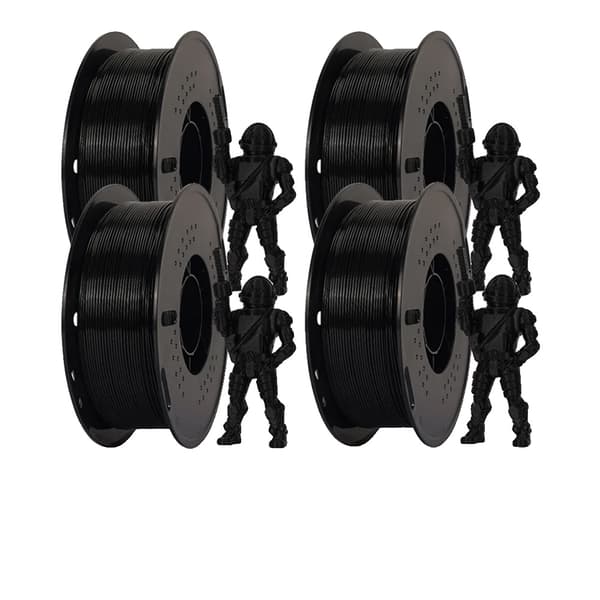 Musta HS-PETG filamentti, eri painovaihtoehtoja, korkea mittatarkkuus,HS-PETG 3KG