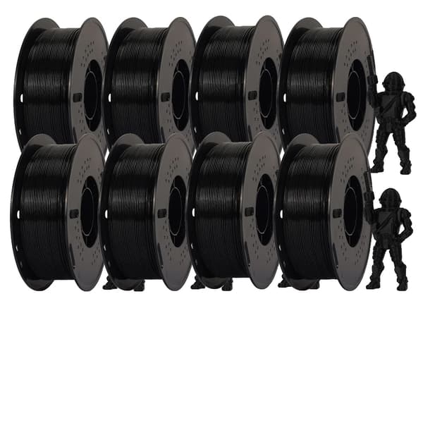 Musta HS-PETG filamentti, eri painovaihtoehtoja, korkea mittatarkkuus,HS-PETG 3KG