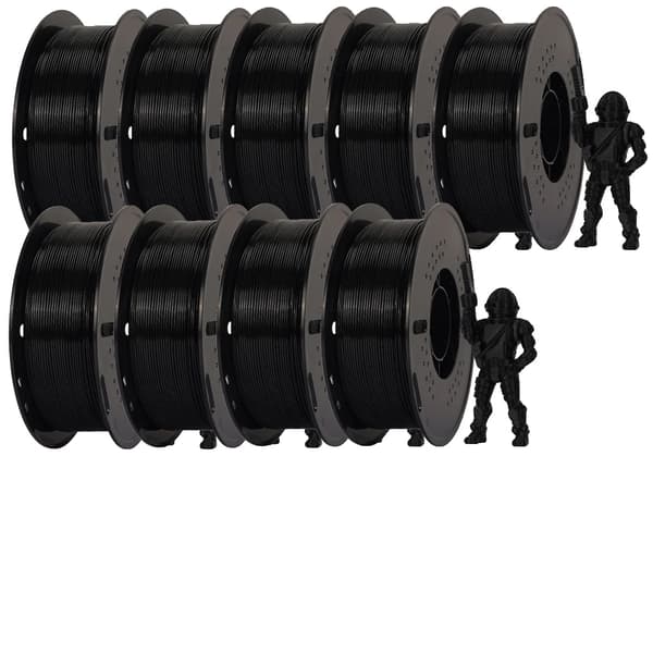 Musta HS-PETG filamentti, eri painovaihtoehtoja, korkea mittatarkkuus,HS-PETG 3KG HS-PETG 9KG