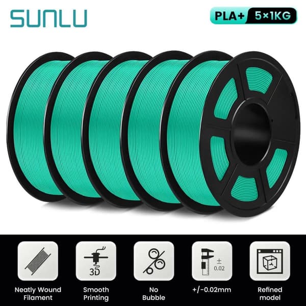 PLA PLUS filament, præcis tolerance ±0,02 mm, optimal printtemperatur 205-215℃,PLA PLUS Mint Grøn