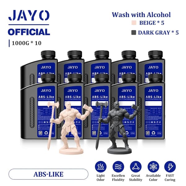 JAYO ABS-liknande harts, 1000G/flaska, Snabb härdning,AL 5DG 5BG
