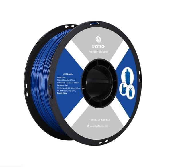 ABS 3D-printfilament, 1,75 mm diameter, 1 kg pr. styk, 3 farver inkluderet