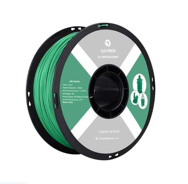 ABS 3D-printfilament, 1,75 mm diameter, 1 kg pr. styk, 3 farver inkluderet