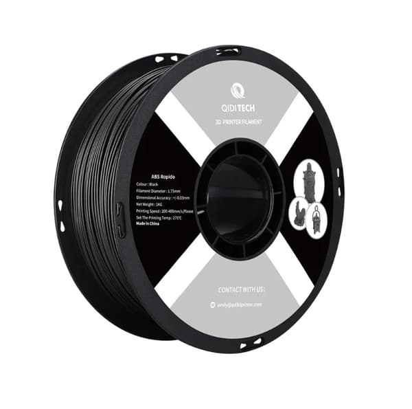 ABS 3D-printfilament, 1,75 mm diameter, 1 kg pr. styk, 3 farver inkluderet