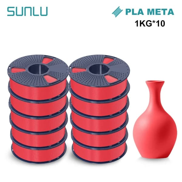SUNLU PLA Meta 3D -filamentti, 1,75 mm halkaisija, 180-195 °C tulostuslämpötila>,PLAMT-taivaan sininen
