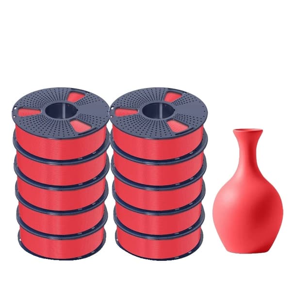SUNLU PLA Meta 3D -filamentti, 1,75 mm halkaisija, 180-195 °C tulostuslämpötila>,PLAMT-taivaan sininen PLAMT-cherry red