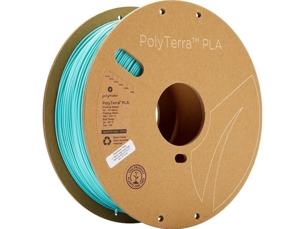 Poly Filament Polymaker PolyTerra PLA 1,75 mm, 1 kg - Arctic Teal}