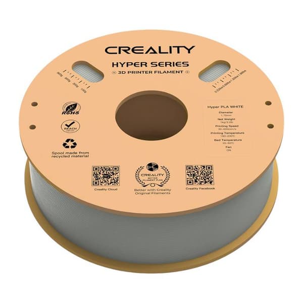 Hyper PLA Filament Creality (hvit)