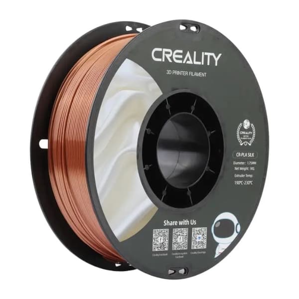 CR-Silk PLA Filament Creality (rødt kobber)