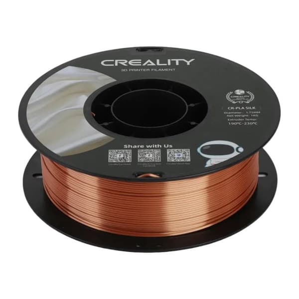 CR-Silk PLA Filament Creality (rødt kobber)