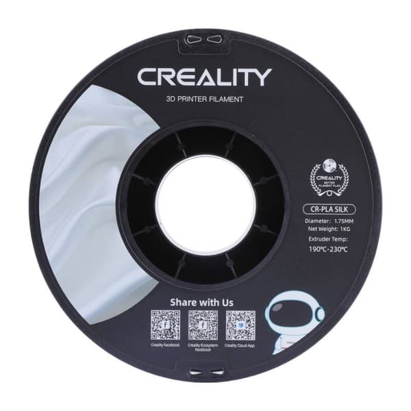 CR-Silk PLA Filament Creallity (sølv)