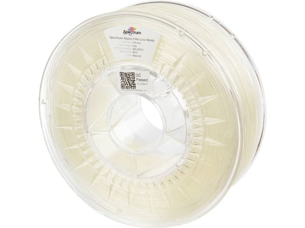 Spectrum Filaments 80174 PA6 Low Warp Filament PA6 kemisk bestandig, slagfast 1,75 mm 1000 g Sort 1 stk