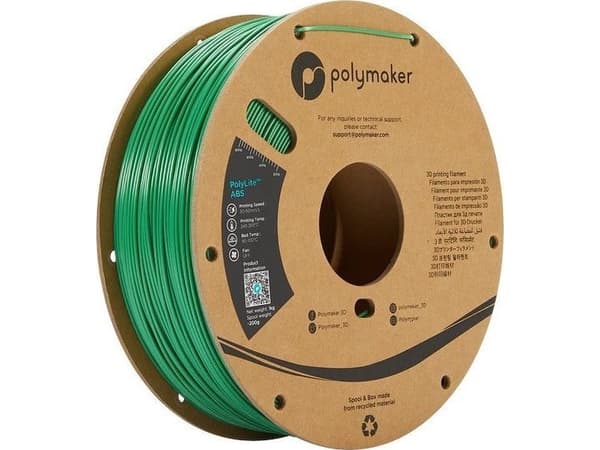 Poly Filament Polymaker PolyLite ABS 1,75mm 1kg - Green}