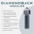 Miniatyrbild 2 av 3: Diamondback K1 Compatible 3d-skrivarmunstycke 0.6 Mm