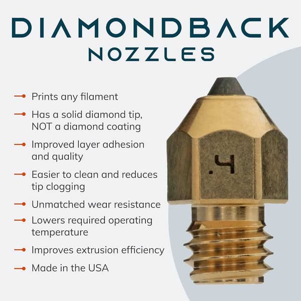 Diamondback Mk8 3d-printerdyse 0.4 Mm