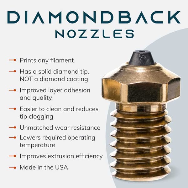Diamondback V6 3d-printerdyse 0.4 Mm