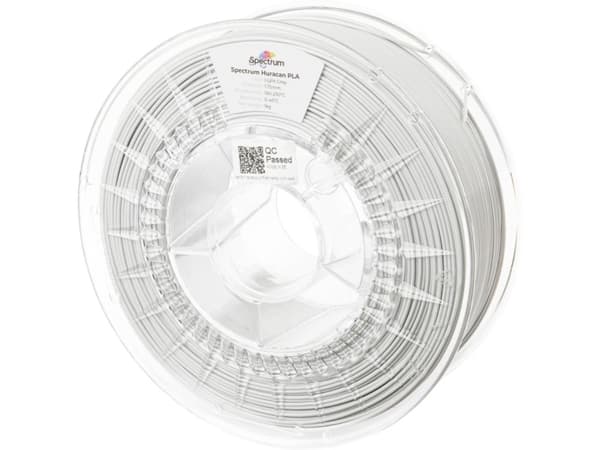 Spectrum Filaments 80924 Huracan PLA LIGHT GREY Filament PLA-plast HighSpeed filament, Forhøjet extrusionsrate 1.75 mm 1000 g Lysegrå 1 stk