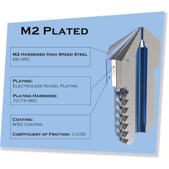 Micro Swiss M2 Hardened High Speed Steel Mk8 0.60 Mm 3d-skrivarmunstycke Silver