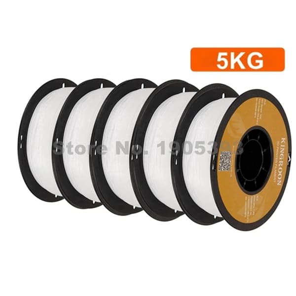 PLA Filament 1.75mm, Korkea Tulostuslaatu, Laaja Väri Valikoima,5kg Hopea PLA