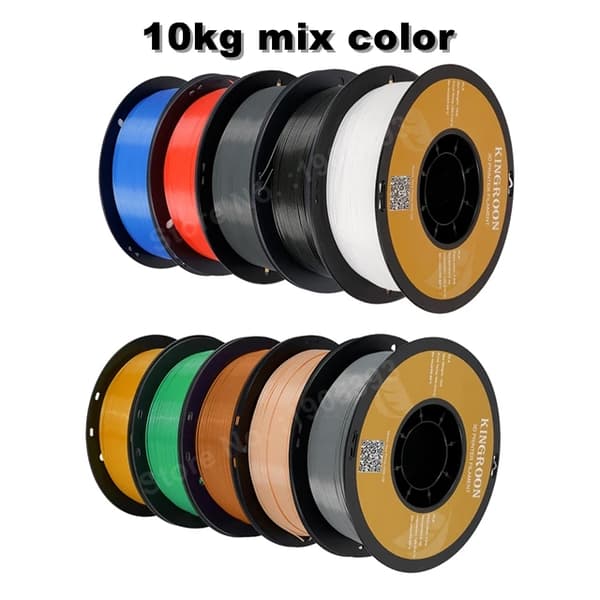 PLA Filament 1.75mm, Korkea Tulostuslaatu, Laaja Väri Valikoima,5kg Hopea PLA